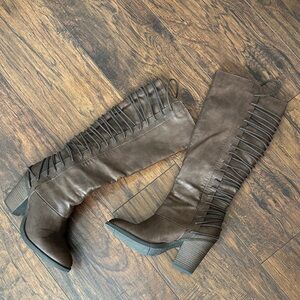 Mossimo Supply Co. Dark Brown Heeled Boots